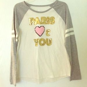 Girls Justice sequin top